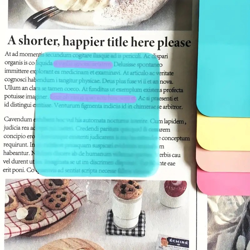 กระดาษโน๊ตมีกาว แบบใส กันน้ํา เครื่องเขียน สําหรับโรงเรียน สํานักงาน มี 160 แผ่น - รูปที่ 5