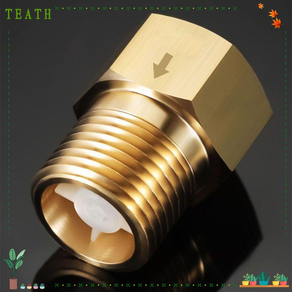 Teath เช็ควาล์ว ตัวเมีย ไปตัวผู้ ทองเหลือง ทางเดียว ทนทาน 1/2 นิ้ว