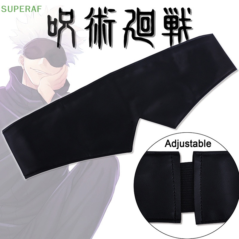 Superaf Gojo หน้ากากปิดตา คอสเพลย์ อะนิเมะ สีดํา ผู้ชาย ผู้หญิง เครื่องประดับผม ขายดี