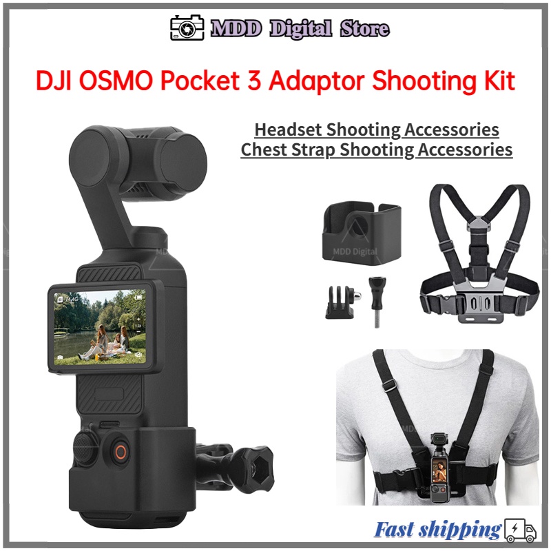 สายรัดหน้าอก พร้อมอะแดปเตอร์ สําหรับ DJI OSMO Pocket 3