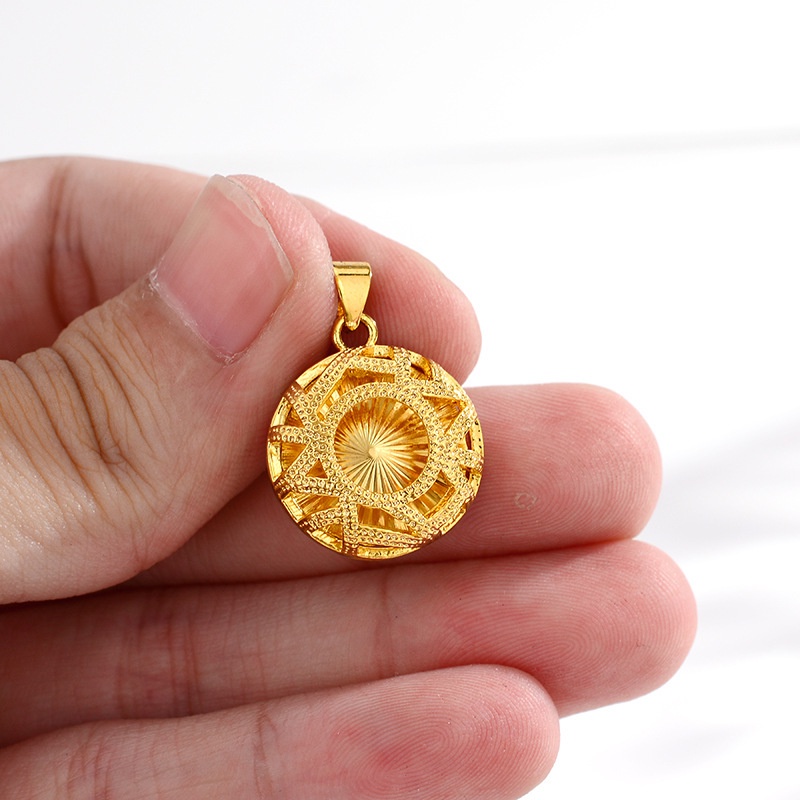 สร้อยคอทองคําแท้ 98.9% 18K จี้รูปตัว C เคลือบทองคําแท้ 3-4 กรัม ทรงหลวม สไตล์อิตาลี สําหรับผู้หญิง - รูปที่ 5