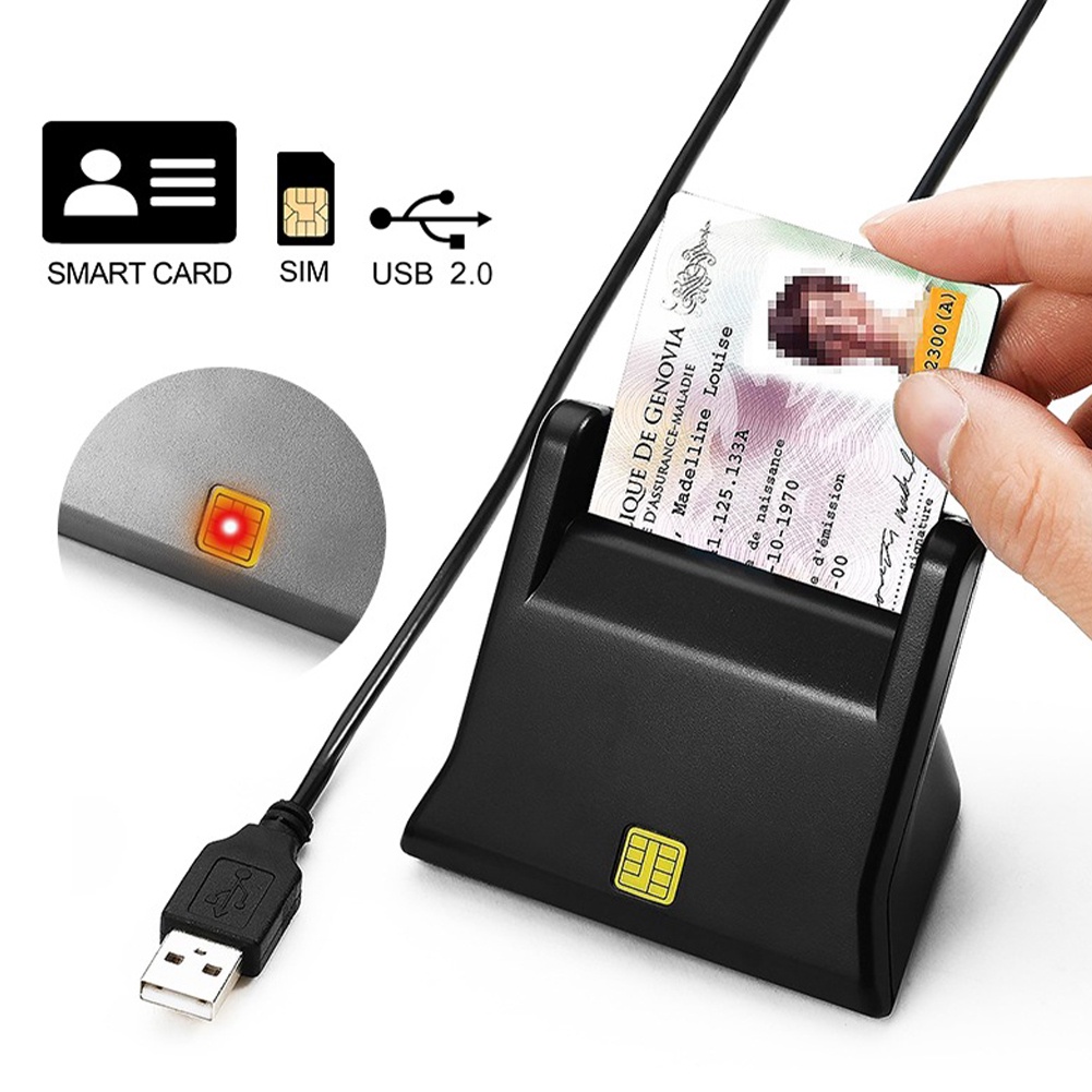 เครื่องอ่านบัตรประชาชน เครื่องอ่านการ์ดอัจฉริยะ USB 2.0 Smart Card Reader แบรนด์ Zoweetek
