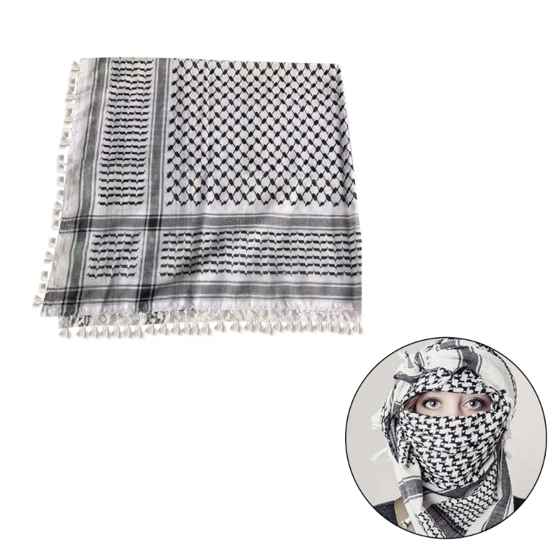 Mtt Keffiyeh Scarves Unisex Soft Head Scarf ผ้าสบาย Desert Head Scarf