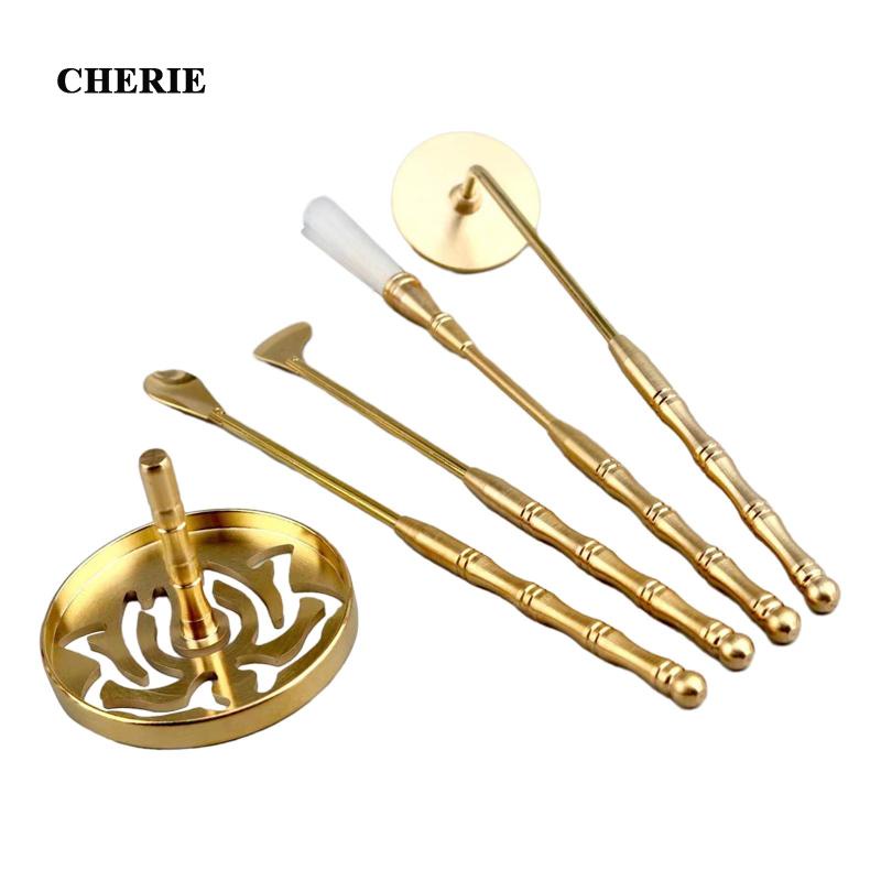 ชุดเครื่องมือทําผงทองเหลือง แบบพกพา สไตล์จีน สําหรับวันหยุด 5 ชิ้น - รูปที่ 7