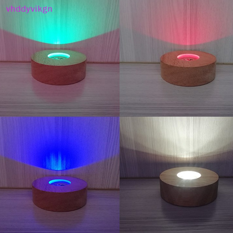 Vhdd ฐานโคมไฟตั้งโต๊ะ LED ทรงกลม 8 ซม. 3D สําหรับตกแต่งบ้าน TH