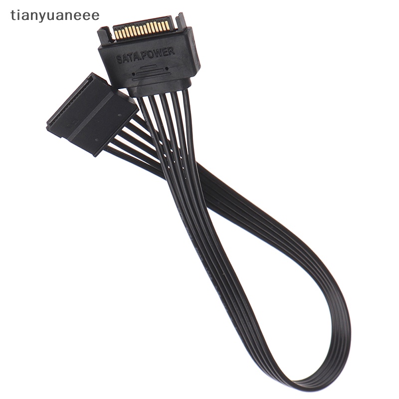 Tianyuaneee สายเคเบิลพาวเวอร์ซัพพลาย SATA 15pin ตัวผู้ เป็นตัวเมีย 30 ซม.