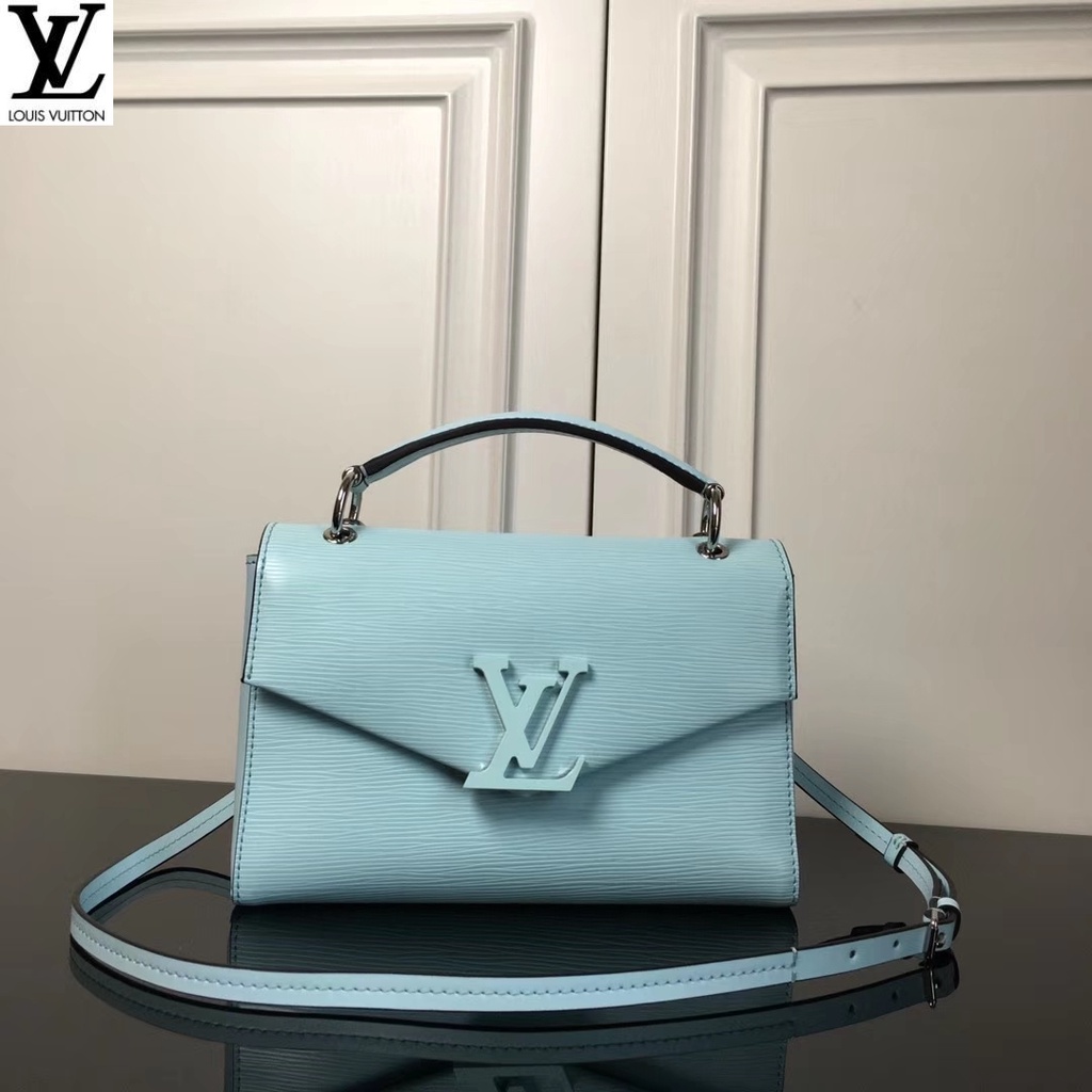 หลุยส์วิตตอง Louis Vuitton กระเป๋าถือ lv 0 💰😜 m55977 pochette grenelle กระเป๋าหนังและกระเป๋าสะพายข้าง epi grain รุ่น q