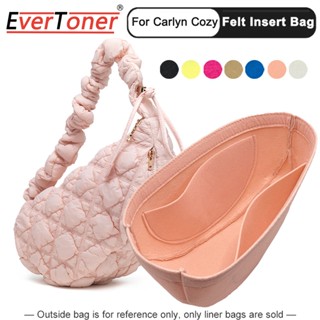 Evertoner กระเป๋าถือ กระเป๋าเครื่องสําอาง ผ้าสักหลาด สําหรับ…