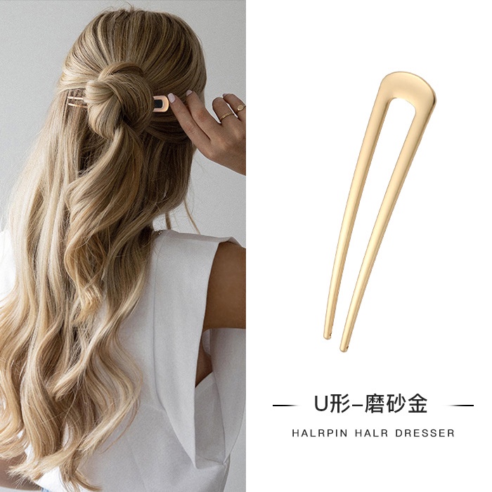 กิ๊บติดผม รูปตัวยู ประดับไข่มุก หรูหรา เครื่องประดับ แฟชั่นเกาหลี - รูปที่ 7