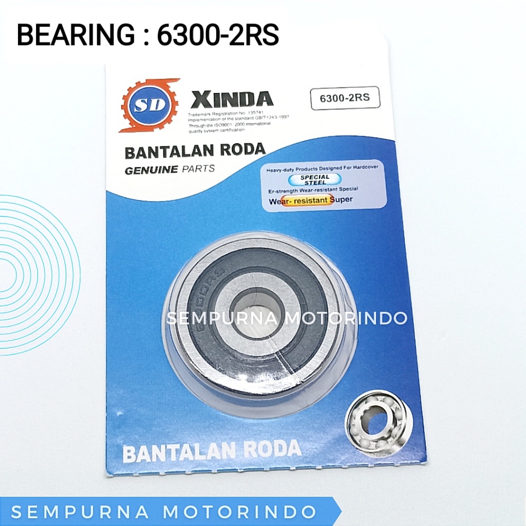BEARING LAHER 6300 2RS - XINDA