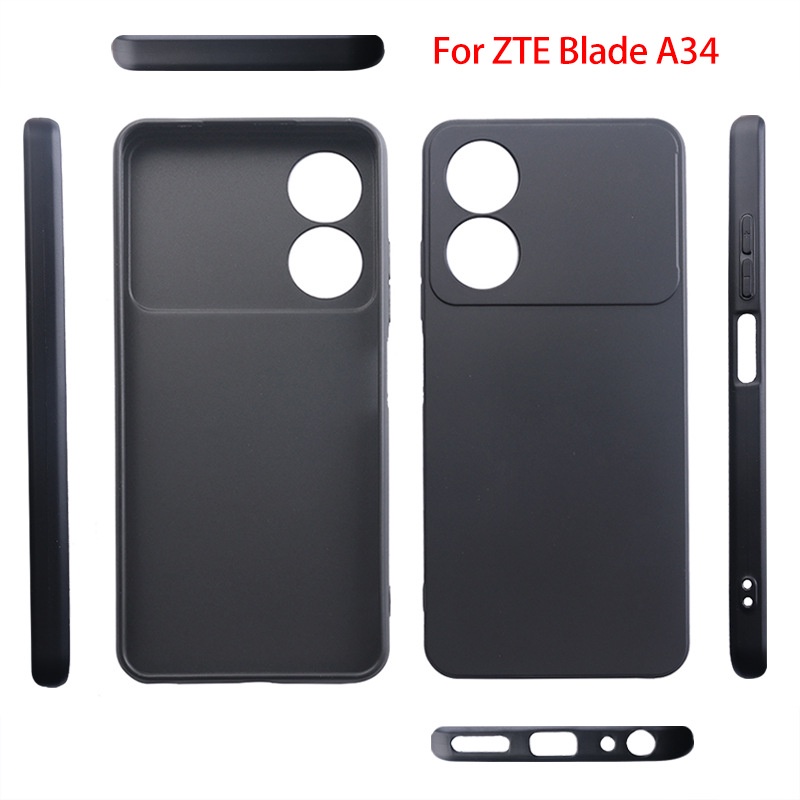 เคสโทรศัพท์มือถือ ซิลิโคนนิ่ม ป้องกันรอย สําหรับ ZTE Blade A34
