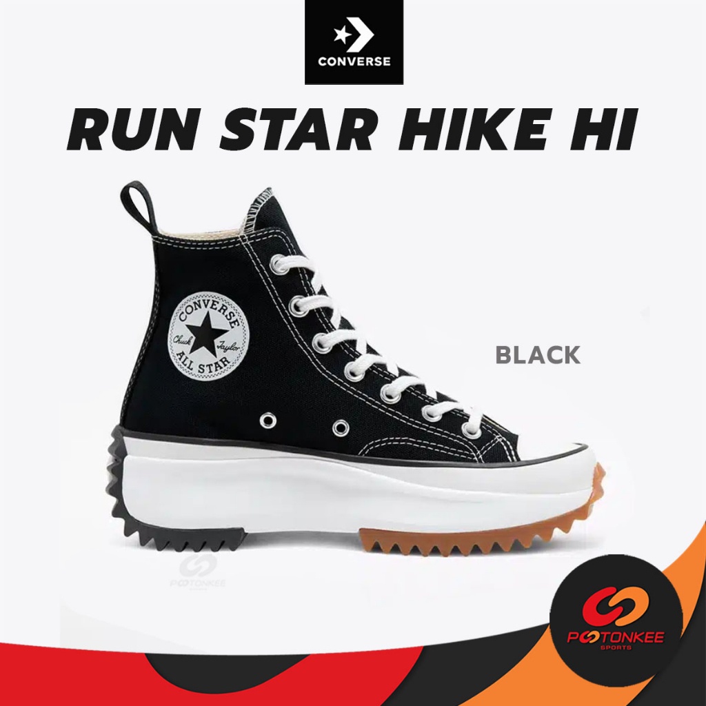 (แท้100%) CONVERSE RUN STAR HIKE HI ผ้าใบ คอนเวิร์ส หุ้มข้อ รองเท้า true