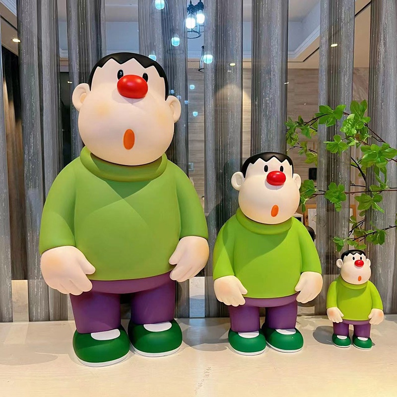 Doraemon Doraemon Q Version the Debut Head Tilt Cute Goda Takeshi Hand-Made Model Home Big Decorations Figurine Doll