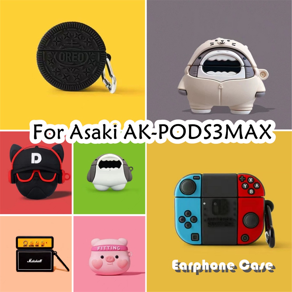 【ส่วนลด】เคสหูฟังซิลิโคนนิ่ม ลายการ์ตูนตลก สําหรับ Asaki AK-PODS3MAX