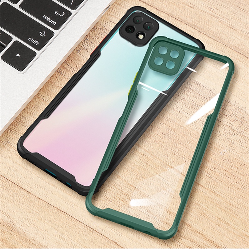 สําหรับ Samsung Galaxy กว้าง 5 6.6 นิ้ว SM-E426S SM-A226L Slim อะคริลิคโปร่งใสกลับกรณีเสริมมุม Soft 