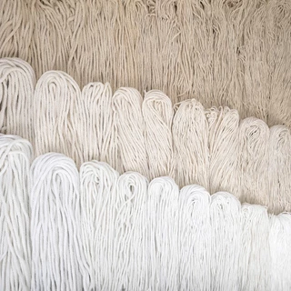 เชือกมาคราเม่ ฝ้ายเกลียว ถักกระเป๋า macrame แบบไจ ขนาด 1-8 มิล ครบทุกไซซ์ 3สี