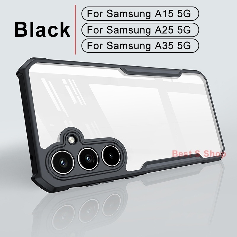 Case For Samsung A36 A56 A06 A16 A55 5G/A15/A25/A35/A05/A05s เคส ขอบนิ่ม หลังแข็ง ซัมซุง ซิลิโคน TPU กันกระแทก 027