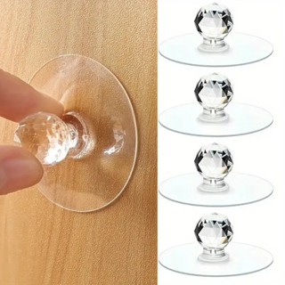 มือจับลิ้นชัก อะคริลิคใส มีกาวในตัว ทนทาน สําหรับยกฝาชักโครก