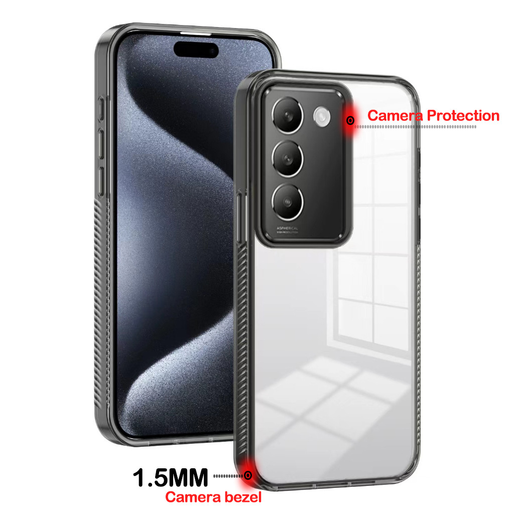 ส่งด่วน เคสโทรศัพท์ แข็งใส สำหรับ VIVO Y200 Y19S V40 V40Pro Y03 Y03T Y02 Y02T Y27 Y28 4G/5G  041