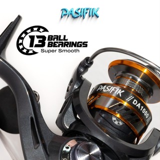 Terbaru Reel Pancing Series DA Ukuran 1000-7000 13 Ball Bearings Kumparan Aloi 8KG Tarik Maksimal Gulungan Pancing Spool Metal CNC Handle Aluminium  Terlaris