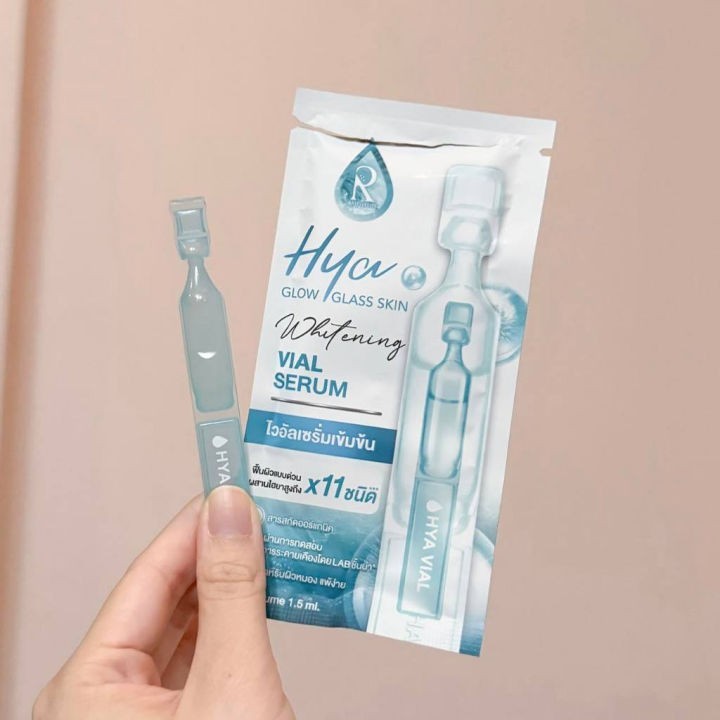 🔥แท้/ถูกที่สุด/ไลฟ์ทุกวัน🔥(1ซอง) Ratcha Life Hya Glow Glass Skin Whitening Vial Serum 1.5มล. - รูปที่ 3