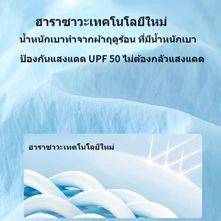 GENIO LAMODE เสื้อฮู้ดกันแดด เสื้อกันยูวี UPF50+ เนื้อผ้าบางใส่สบาย S-2XL【จัดส่งจากกรุงเทพฯ】