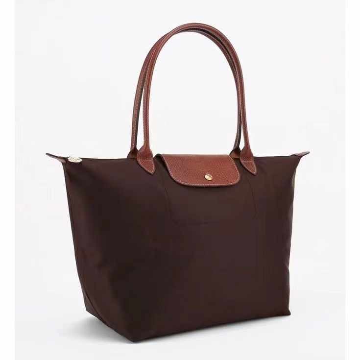 พร้อมสต็อกต้นฉบับและแท้ 100% Longchamp Le Pliage 1899/2605/089 กระเป๋าสะพายไหล่ขนาดใหญ่ของผู้หญิงกระเป๋า Messenger กระเป๋าถือขนาดกลาง Dumpling Bag Tote Bag Organizer Bag
