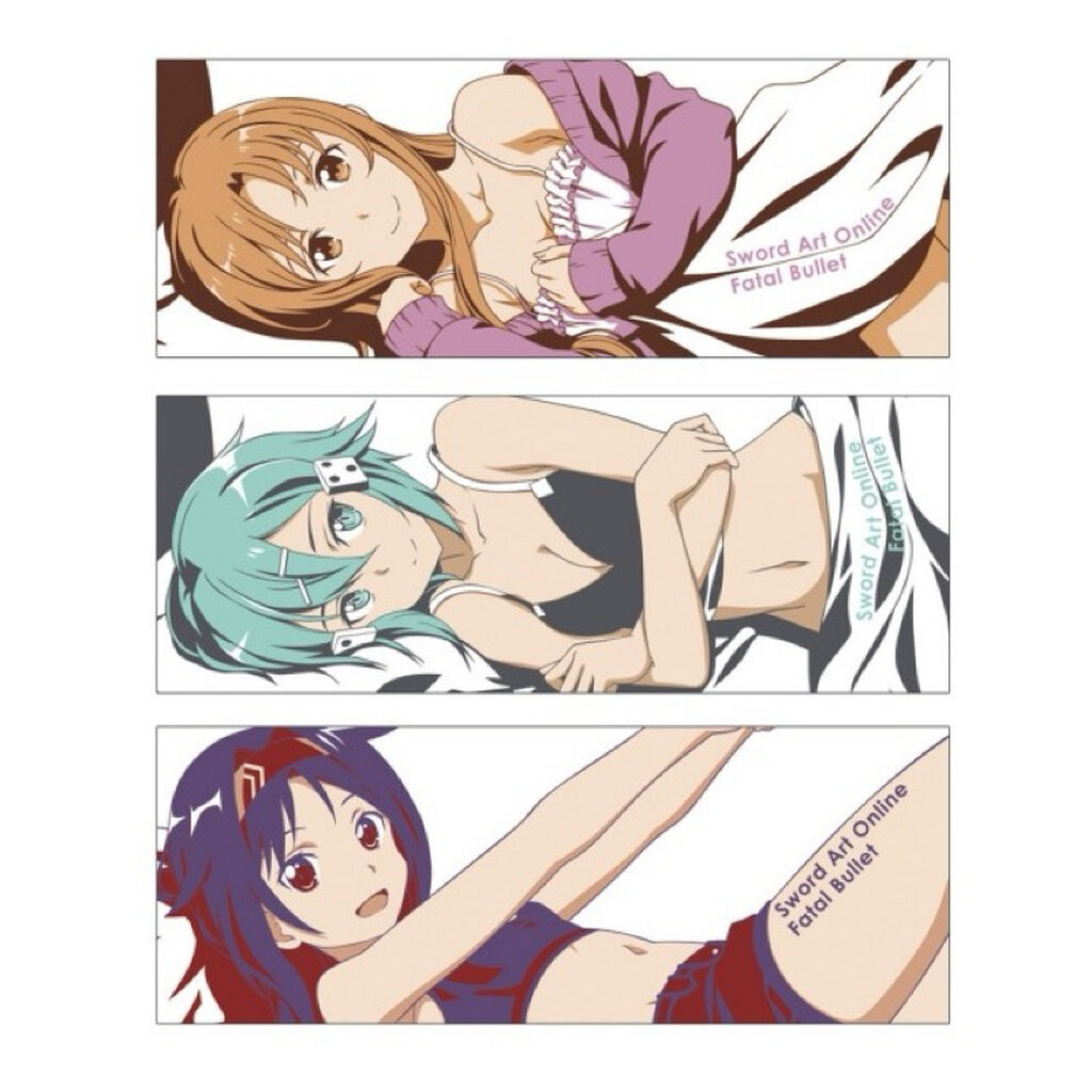 ผ้า อาสึนะ&ชิน่อน&ยูกิ -Sao[Sword Art Online Fatal Bullet Game Project 5th Anniversary -Towel- Asuna