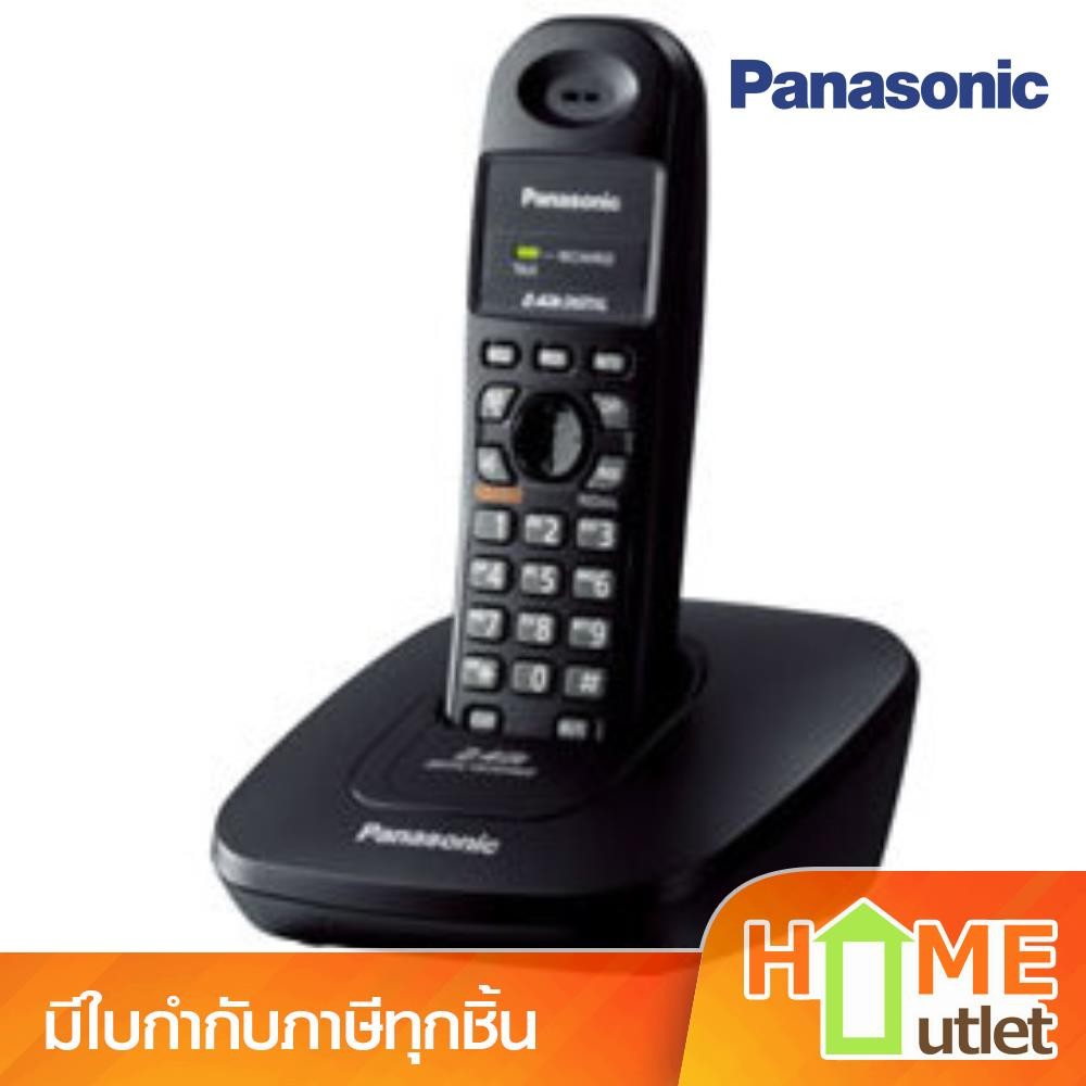 PANASONIC โทรศัพท์โชเบอร์ไร้สายสีดำ รุ่น KX-TG3600BX.B (1185)