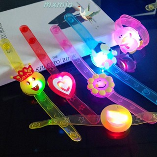 Mxmio สายนาฬิกาข้อมือ PVC มีไฟ LED ลายการ์ตูน สําหรับเด็ก