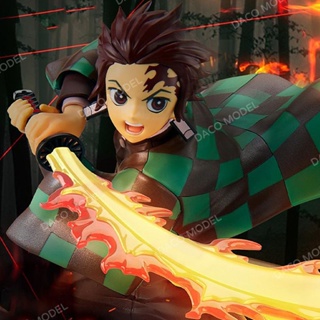 โมเดลตุ๊กตาฟิกเกอร์ Demon Slayer God of Fire Kagura Day Breath Tanjiro GK ของเล่นสําหรับเด็ก