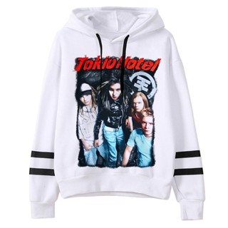 เสื้อกันหนาวมีฮู้ด ลายการ์ตูนอนิเมะ Tokio Hotel 90s สไตล์ฮาราจูกุ โกธิค แฟชั่นฤดูหนาว สําหรับผู้หญิง