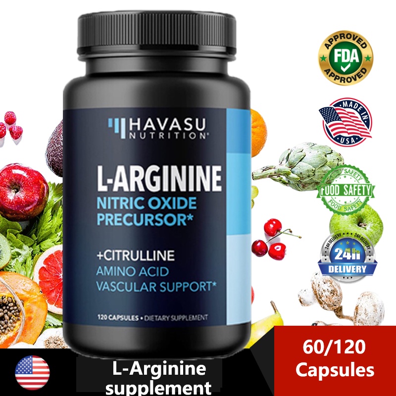 L-arginine for Active Men 1200 mg L-Arginine และ L-Citrulline Blend - อาหารเสริม Argiine - L-Arginin