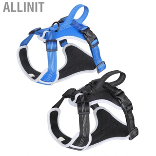 Allinit Dog Vest Harness  Reflective Breathable Adjustable Expansion Ring for Pet Night