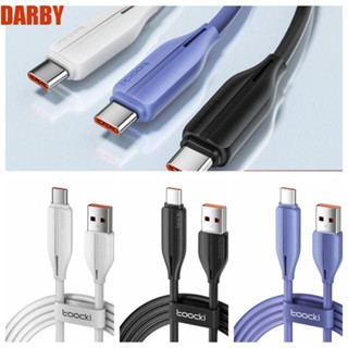 Darby สายชาร์จเร็ว USB C 100W 6A Type C TPE 1 เมตร 2 เมตร ชาร์จเร็ว