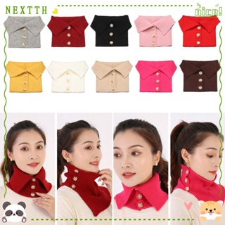 Nextth เสื้อคอเต่า ผ้าถัก กันลม พร้อมกระดุม อบอุ่น แฟชั่น