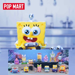 ★Hgtoys★ [Optional] Popmart SpongeBob SquarePants Life Transition Series ตุ๊กตาปริศนา ของเล่นสําหรับเด็ก
