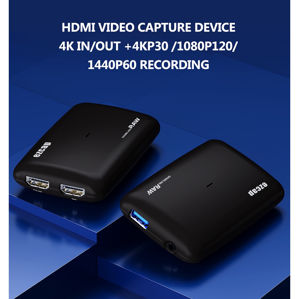Ezcap321 4K 30hz 1080P 60FPS 120fps HDMI To USB 3.0 การ์ดจับภาพวิดีโอสําหรับ PC Live Streaming บันทึ
