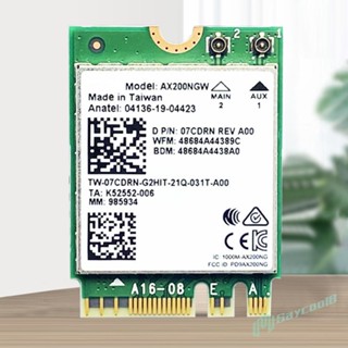 ✪Saycool✫【คุณภาพสูง】การ์ดเครือข่าย Wifi 6 AX200NGW บลูทูธ 6 802.11ax สําหรับ Int