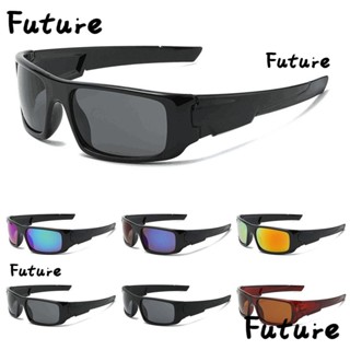 Future Y2K แว่นตากันแดด ป้องกัน UV400 สีดํา สไตล์วินเทจ สําหรับขับขี่ ขี่จักรยาน ตกปลา