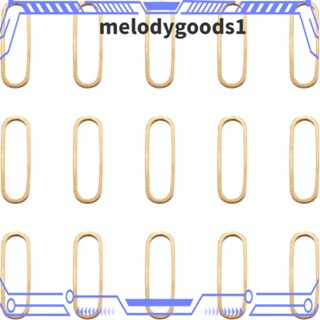 Melodygoods1 แหวนทองเหลือง ทรงวงรี สําหรับทําเครื่องประดับ