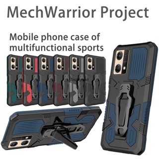 เคส For Oppo Reno7 เคส Oppo Reno8 Casing Oppo A11K F9 Case Oppo A53 A33 A32 Case Oppo A73 Case Oppo A93 Case Oppo F17 Pro Case Oppo Reno 4F Reno4 Lite Case Cool shockproof Mecha Warrior Back Clip Stand Phone Cover Cassing Cases Case JZS โทรศัพท์มือถือ