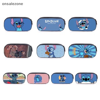 Ozth กระเป๋าดินสอ กระเป๋าเครื่องสําอาง ลายการ์ตูนดิสนีย์ Lilo Stitch น่ารัก ความจุเยอะ สําหรับเด็กผู้หญิง