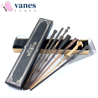 Vanes1 ของเล่นไม้กายสิทธิ์คอสเพลย์ Bellatrix Draco Metal Core Sevrus Snape Malfoys Wand ขนาด 35 ซม.