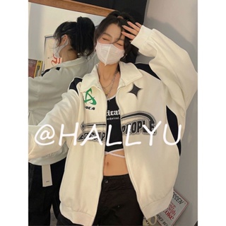 HALLYU  เสื้อผ้าผู้ญิง แขนยาว เสื้อฮู้ด คลุมหญิง สไตล์เกาหลี แฟชั่น  ทันสมัย สบาย Unique คุณภาพสูง A28J128 36Z230909