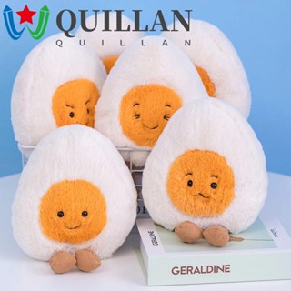 Quillan ตุ๊กตาไข่ต้ม น่ารัก ของเล่นสําหรับเด็ก ตุ๊กตาการ์ตูน เอาใจใส่ ตกแต่งห้องนอน ตุ๊กตาไข่ ของเล่นยัดไส้