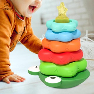 [szgrqkj3] ของเล่นห่วงตึก สีรุ้ง สําหรับเด็กผู้ชาย