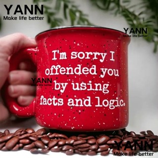 Yann1 แก้วกาแฟแคมป์ไฟร์ ไม่ซีดจาง ปลอดภัย สําหรับผู้ชาย