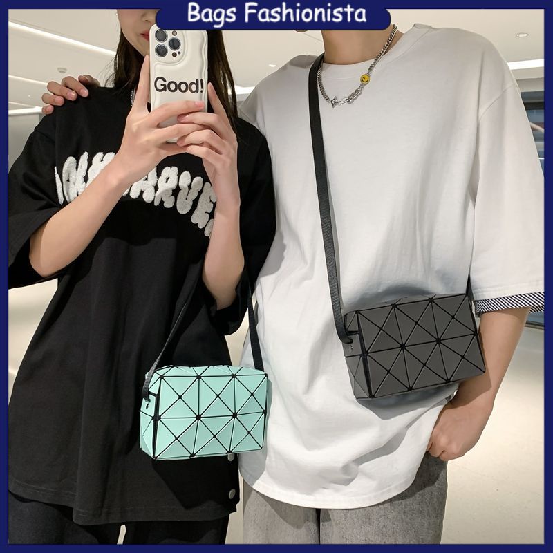 กระเป๋าสะพายข้าง ครอสบอดี้ สไตล์ไดมอนด์ รูปทรงเรขาคณิตรูปสี่เหลี่ยมขนมเปียกปูน เบาเป็นพิเศษและพกพาได้ แฟชั่นและอเนกประสงค์