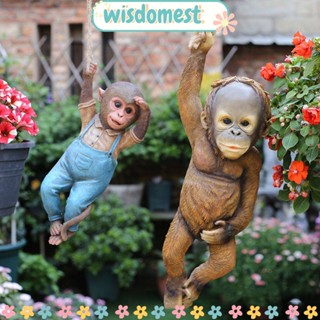 Wisdomest จี้รูปปั้นลิงน้อย สําหรับตกแต่งบ้าน